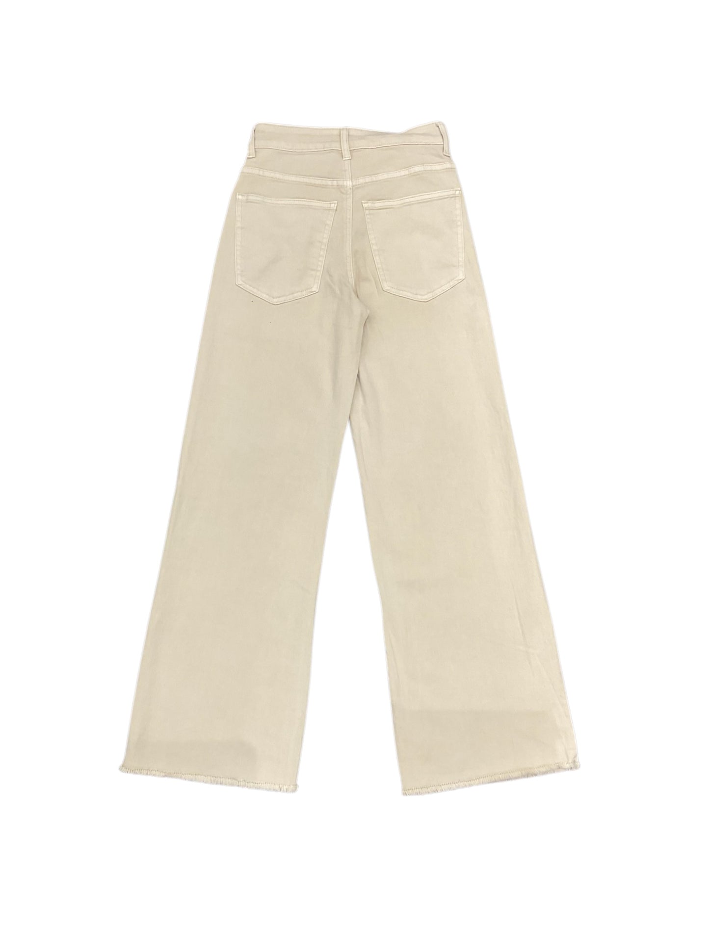 JEANS IN DENIM BEIGE WIDE LEG