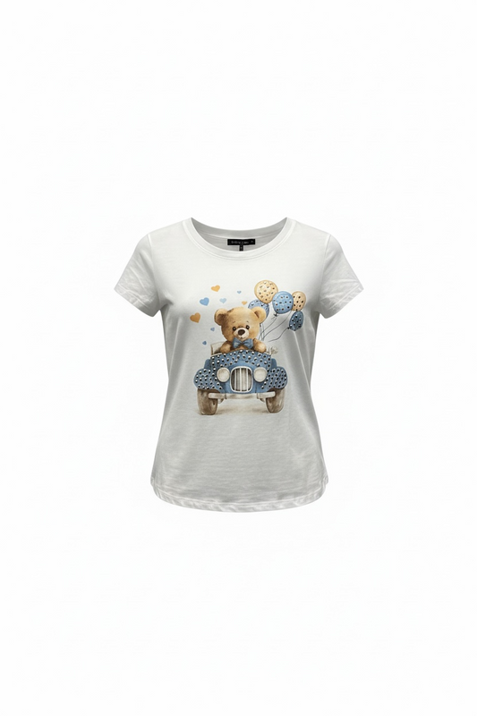 T-shirt Luna in the car