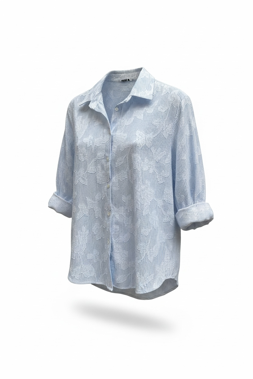 Camicia ricamo ross