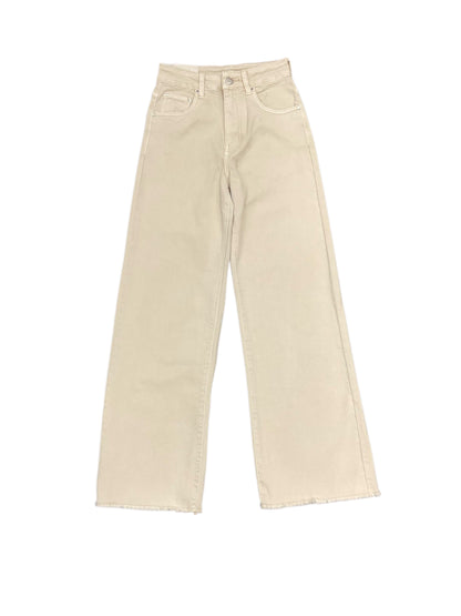 JEANS IN DENIM BEIGE WIDE LEG