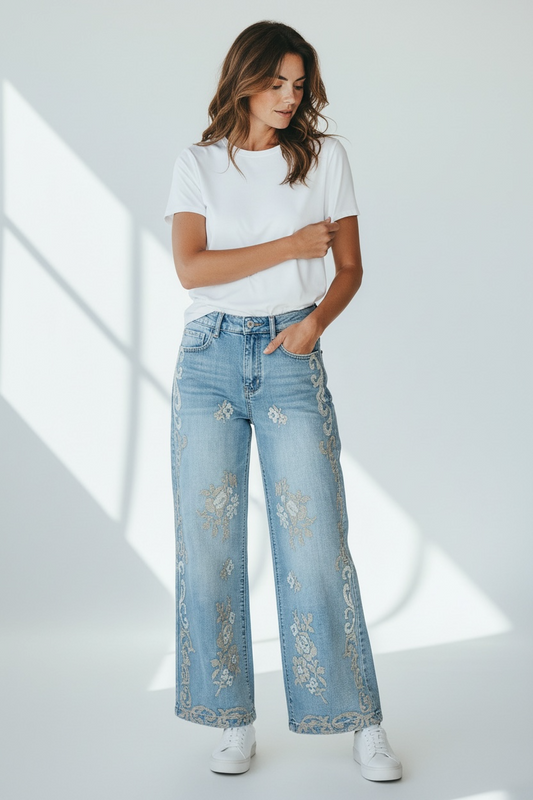 Jeans ricamo Kily