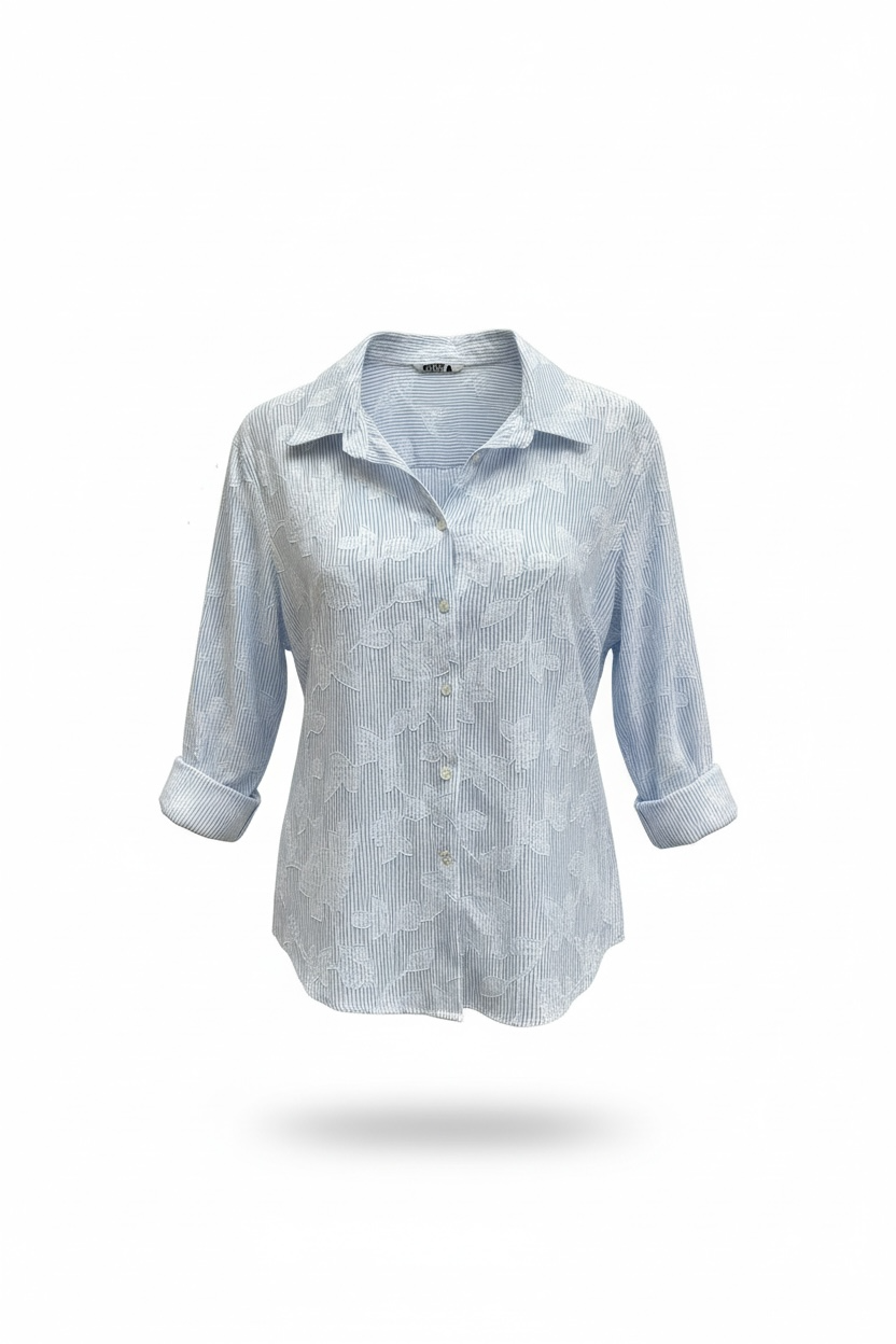 Camicia ricamo ross