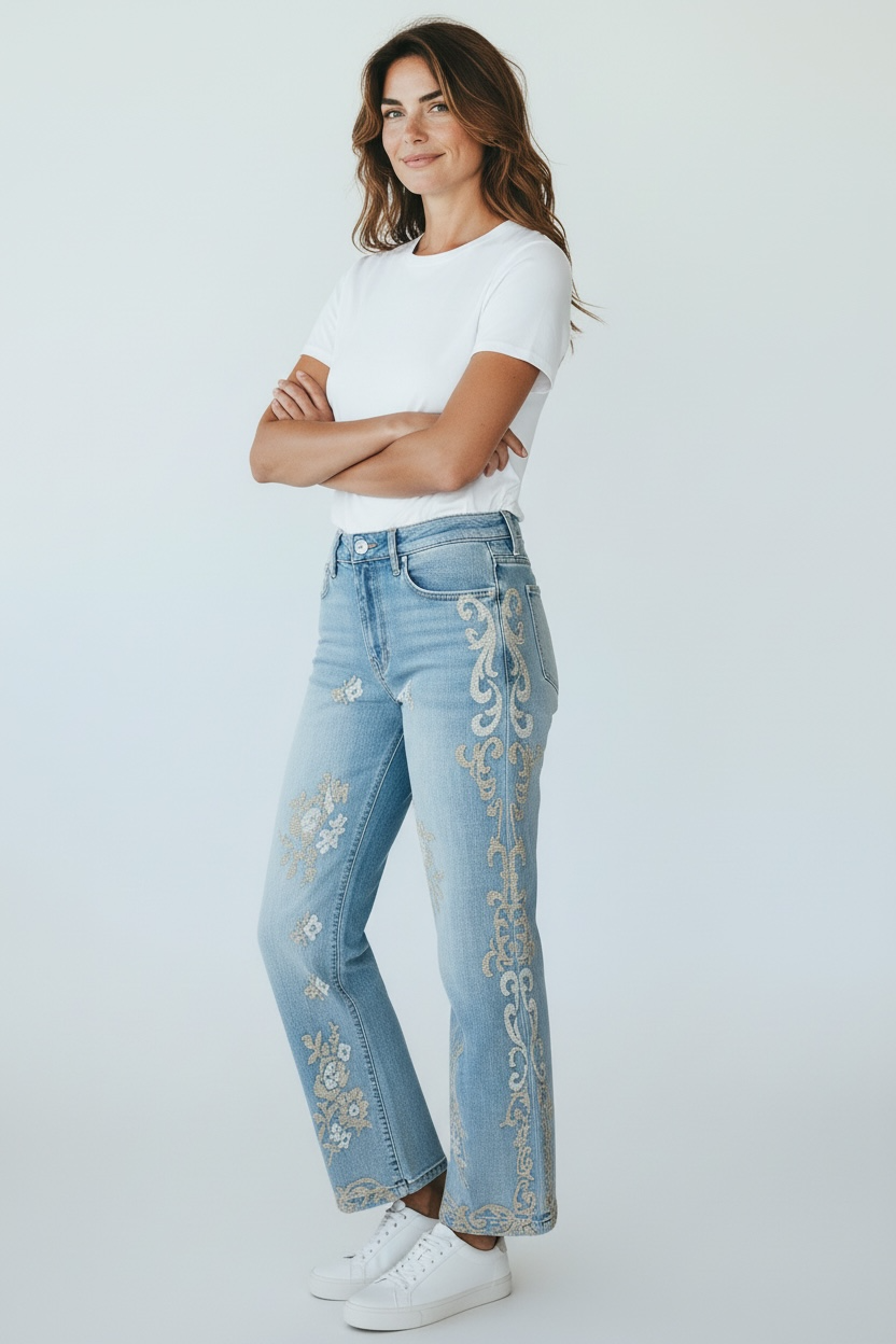 Jeans ricamo Kily